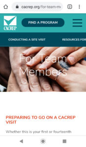 mobile view of the For Team Members webpage